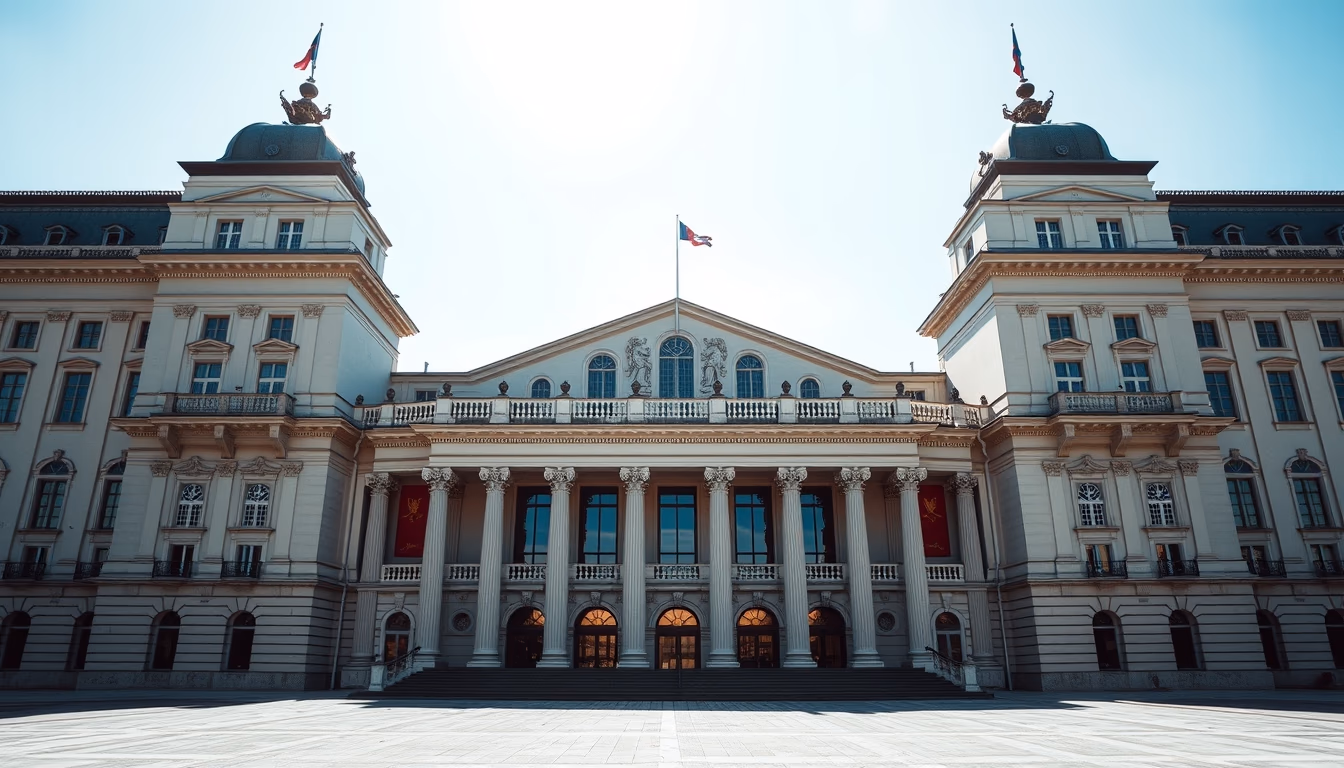 opera house grand vienna in editorial style