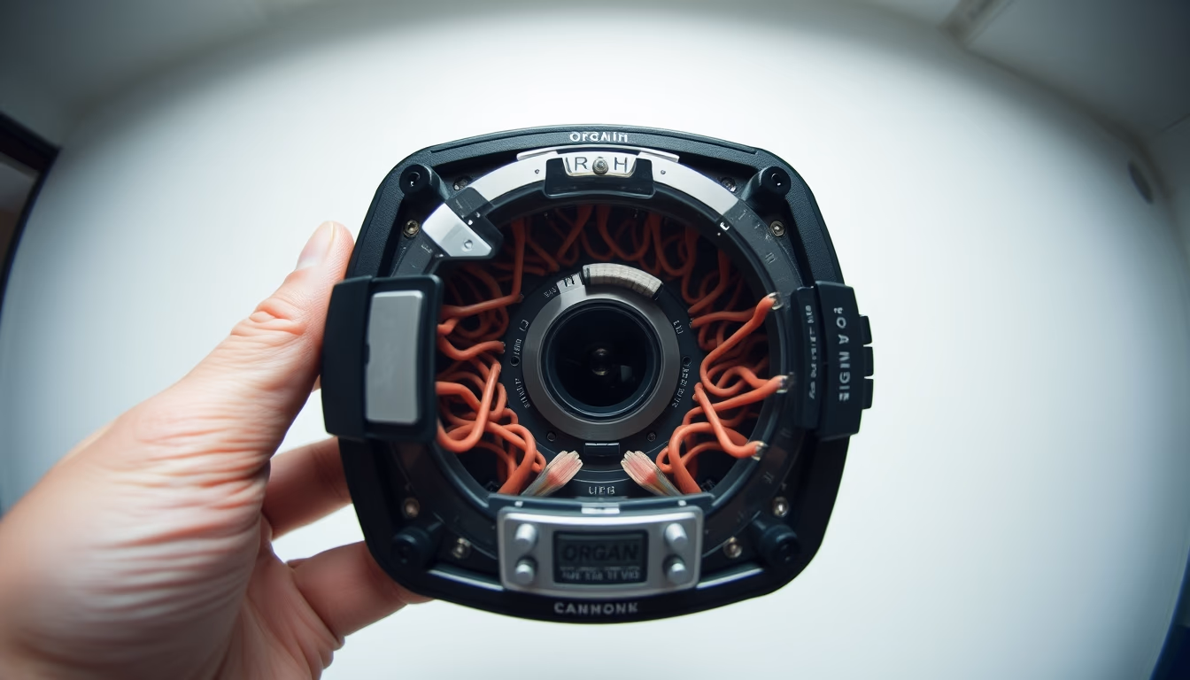 organ on chip device in editorial style