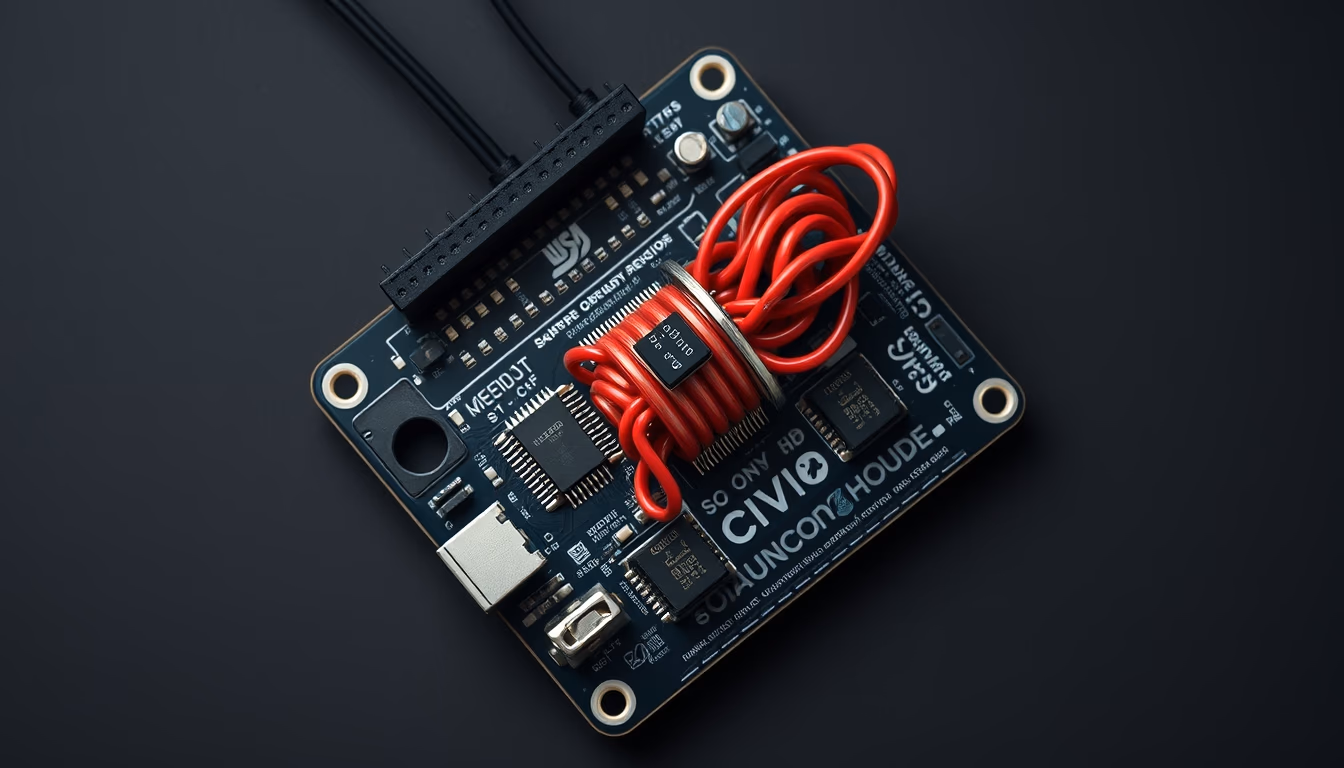 organ on chip device in editorial style