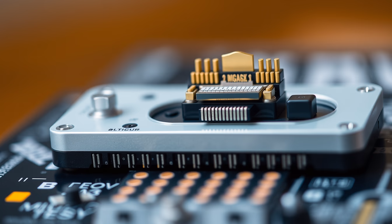 organ on chip device in editorial style