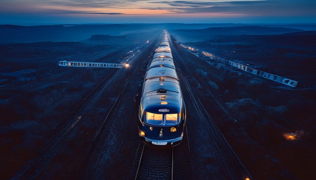 orient express vintage in editorial style