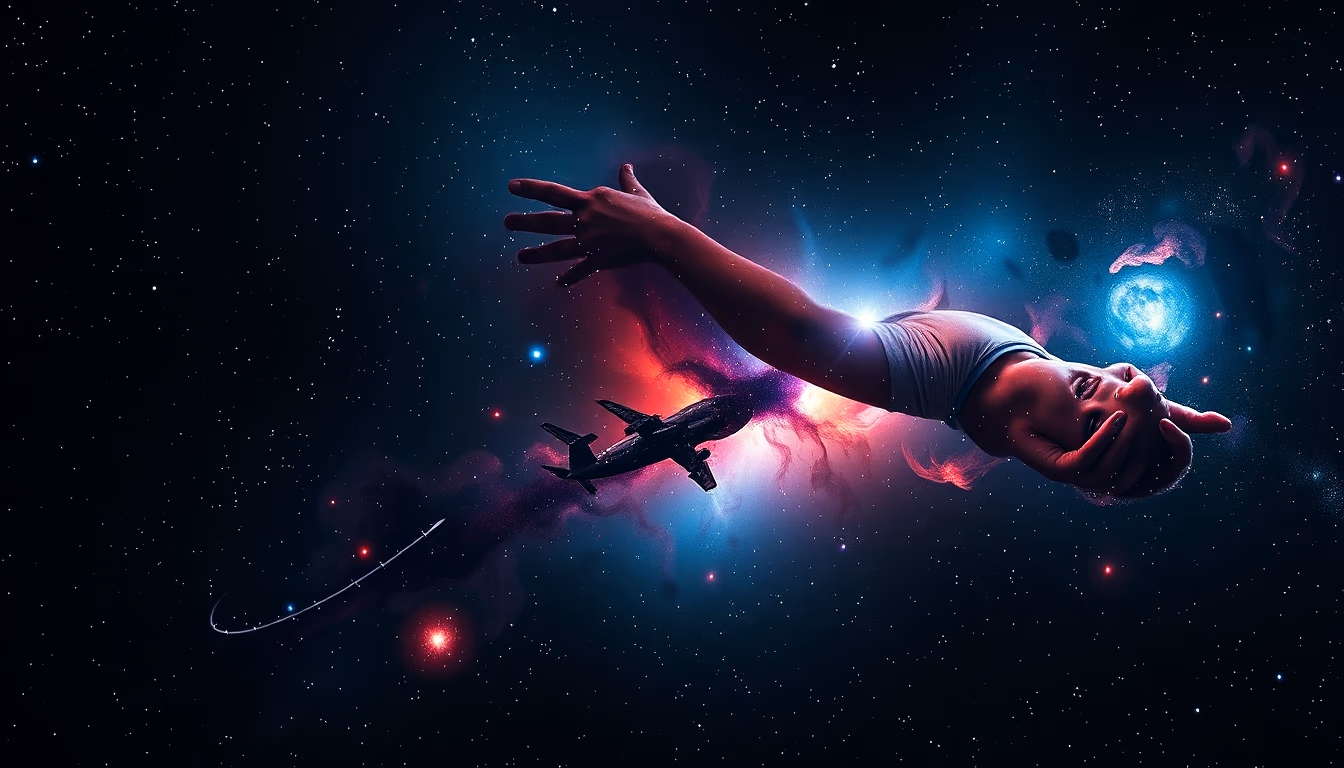 orion nebula glowing in editorial style