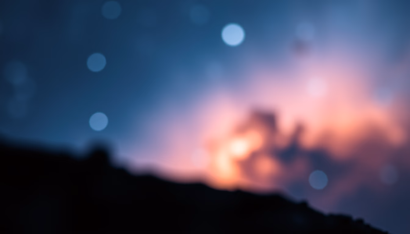 orion nebula glowing in editorial style