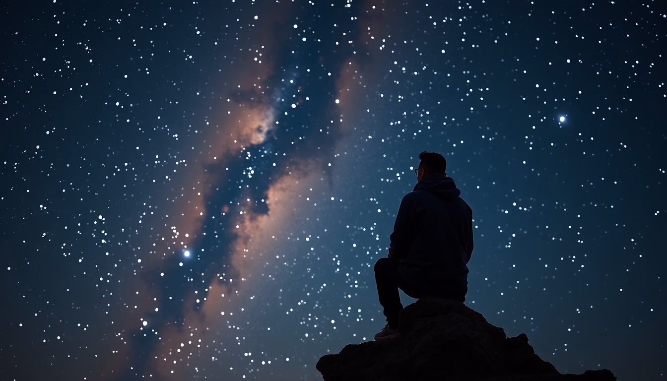 orion nebula glowing in editorial style