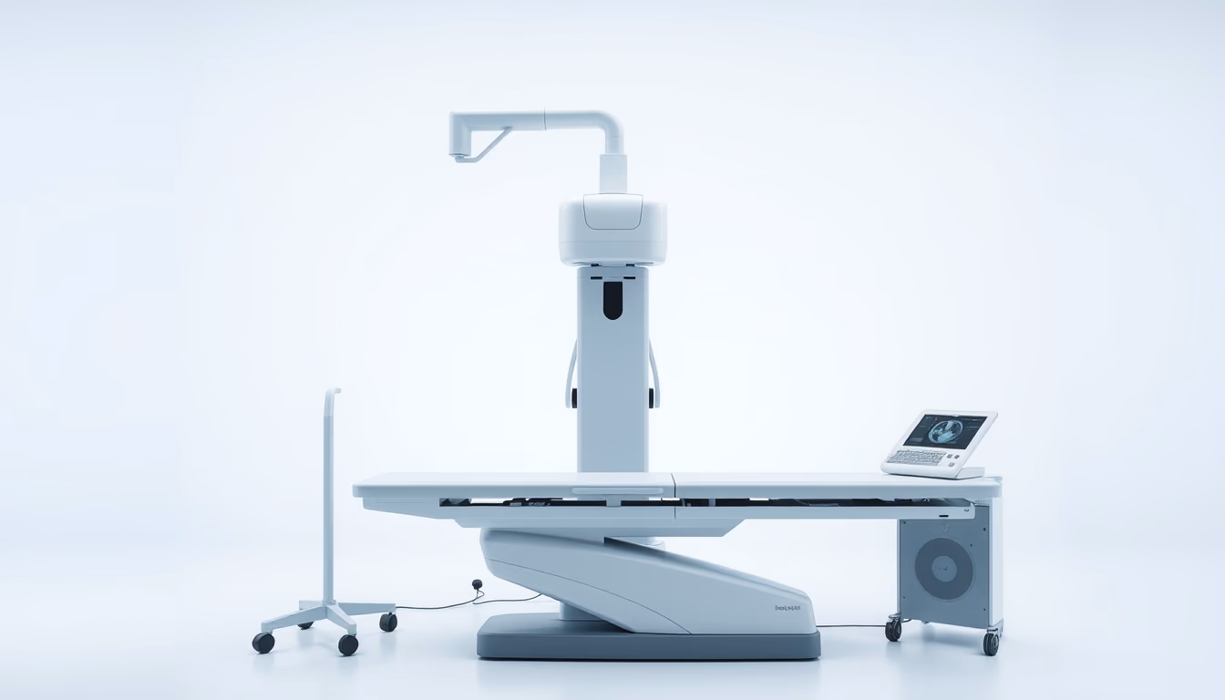 orthopedic xray machine in editorial style