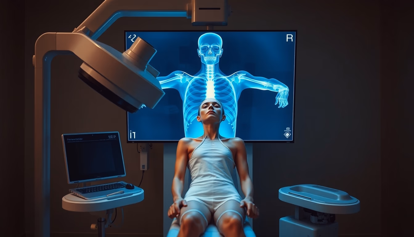 orthopedic xray machine in editorial style