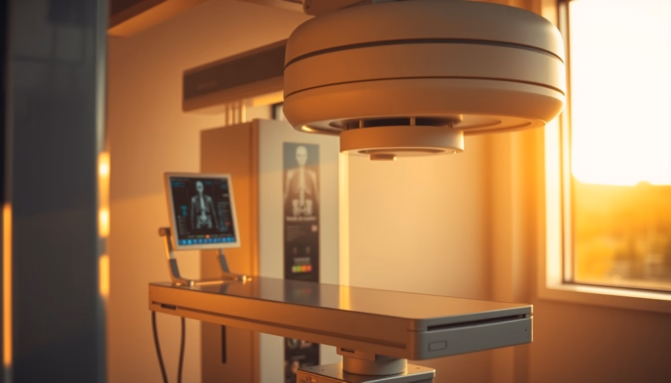 orthopedic xray machine in editorial style