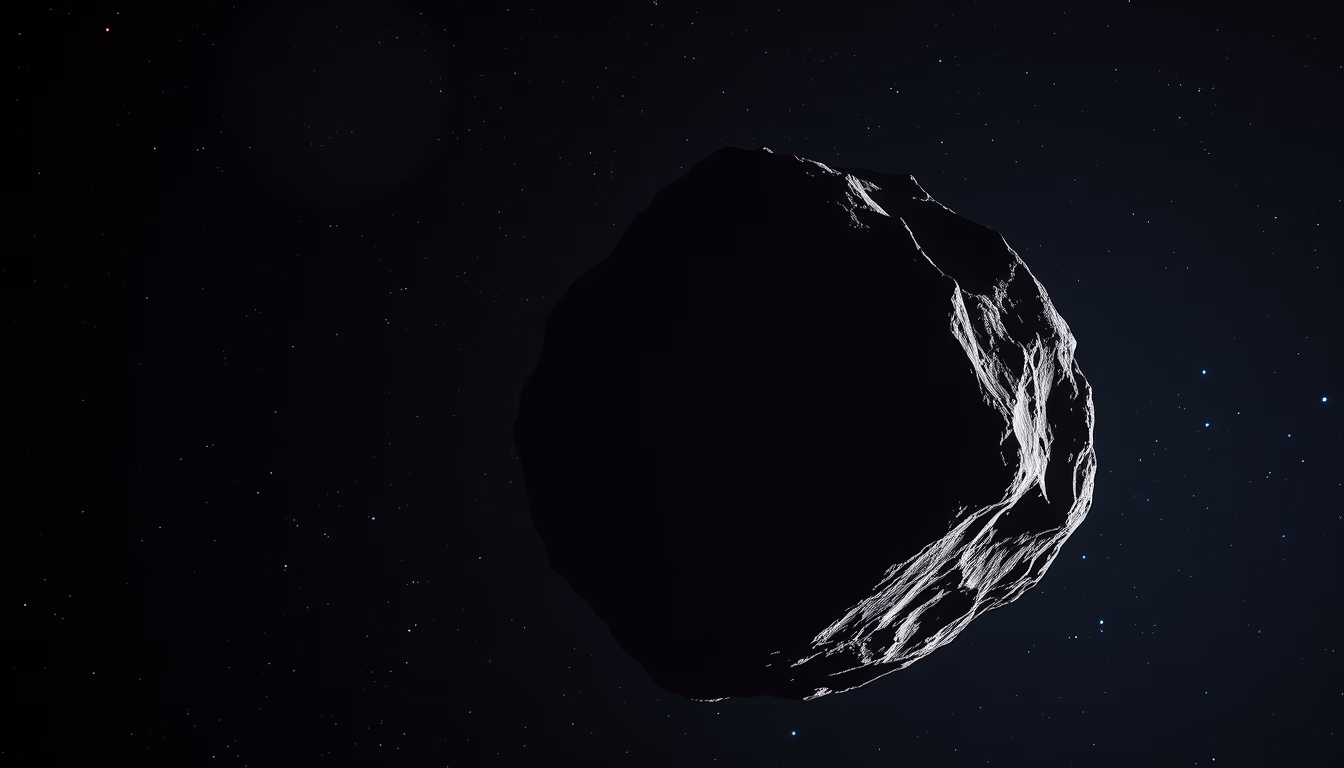 osiris-rex bennu asteroid in editorial style