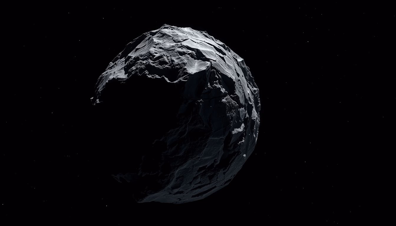 osiris-rex bennu asteroid in editorial style