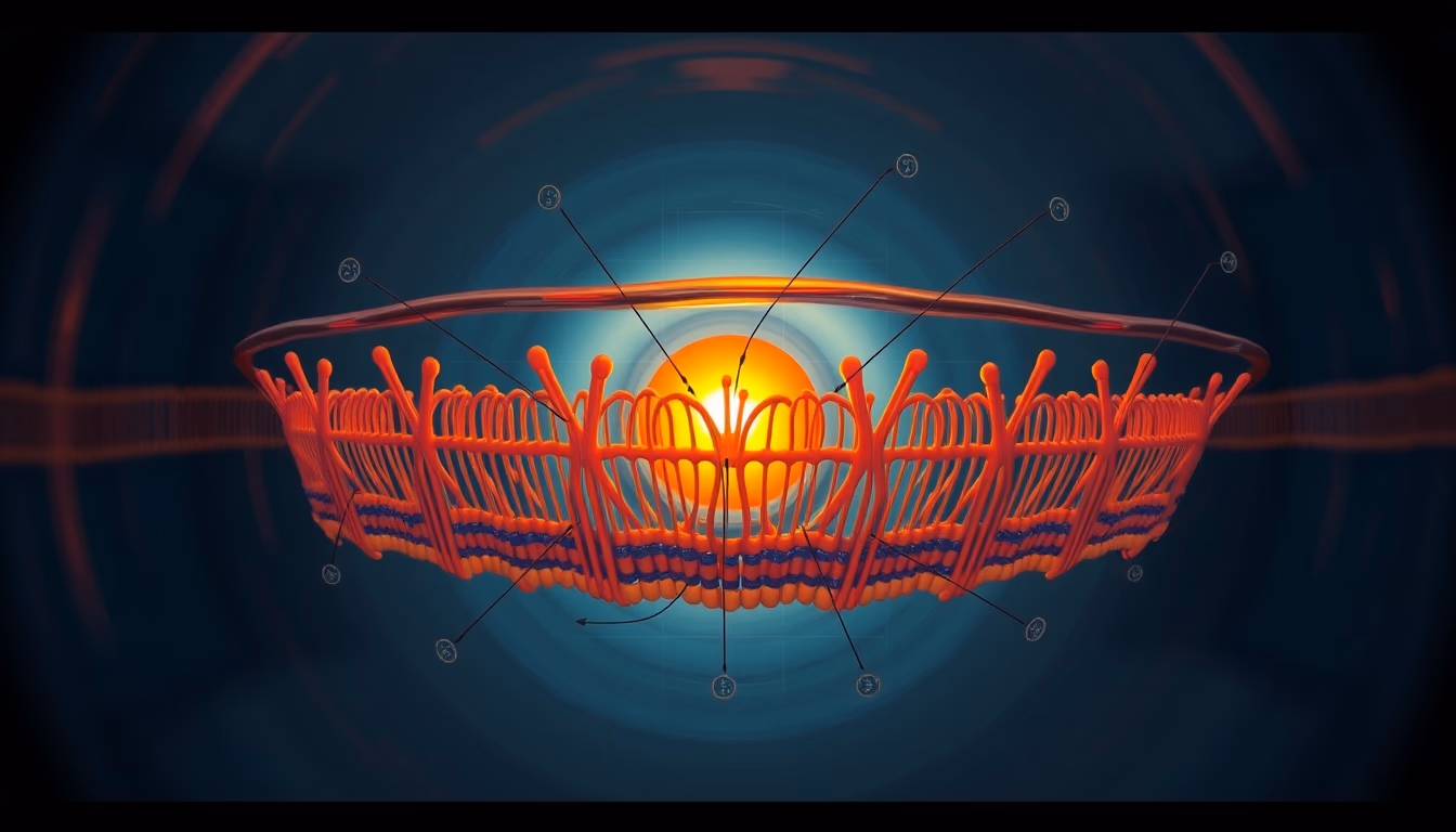 osmosis membrane diagram in editorial style