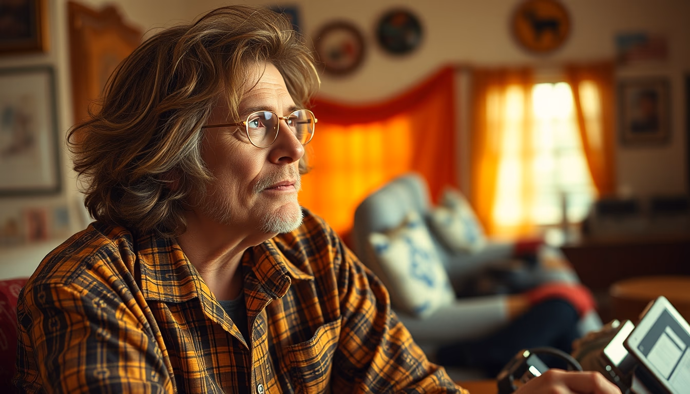 oversized retro 70s in editorial style