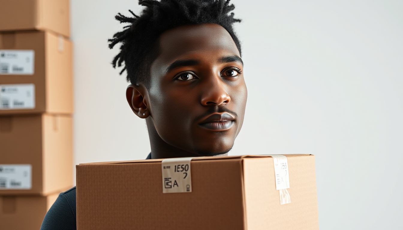 package boxes ready to ship in editorial style