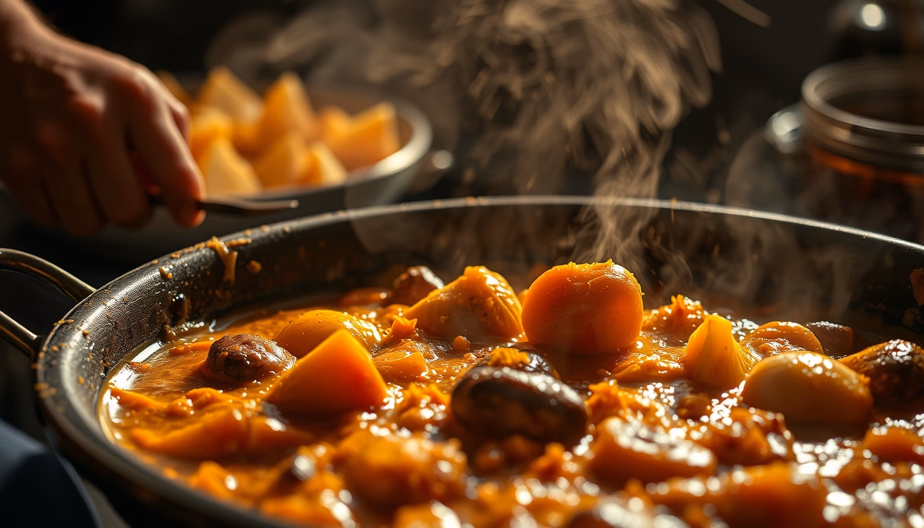 paella pan saffron in editorial style