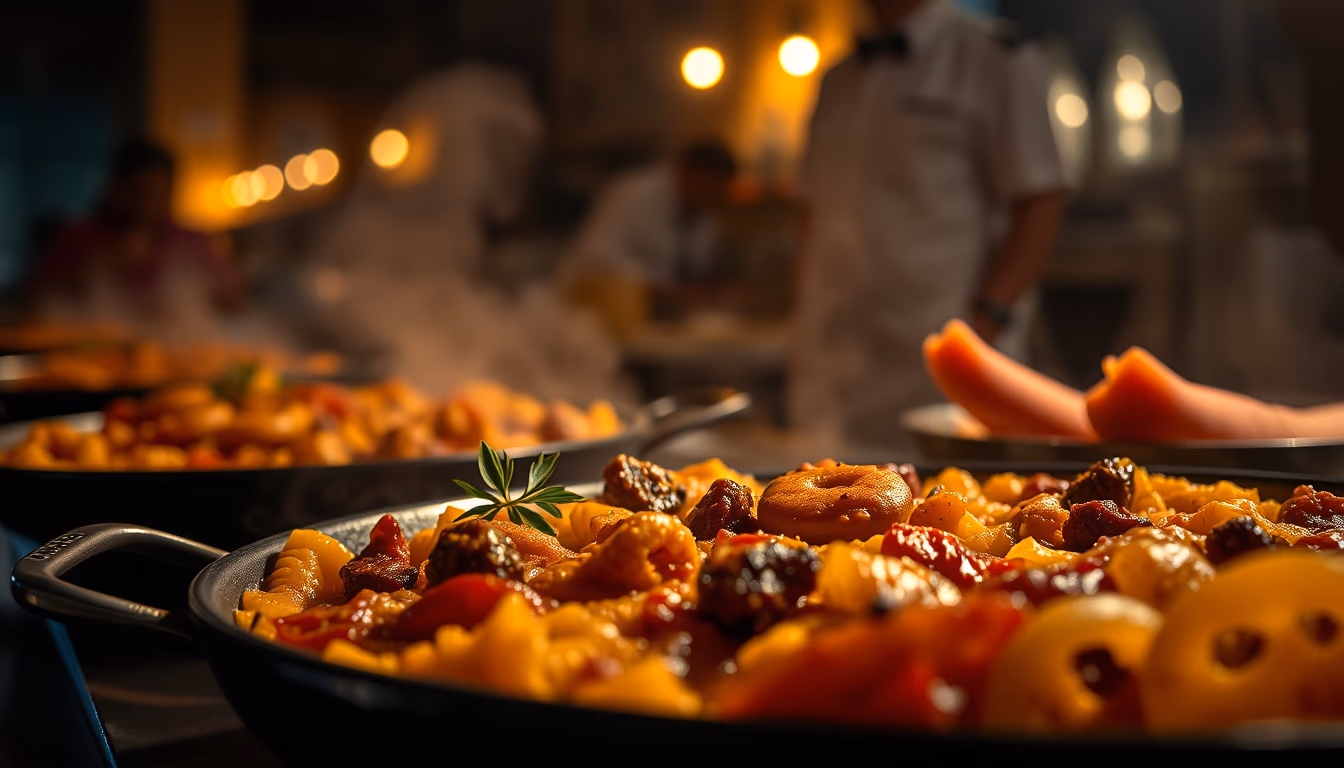 paella valencian style in editorial style