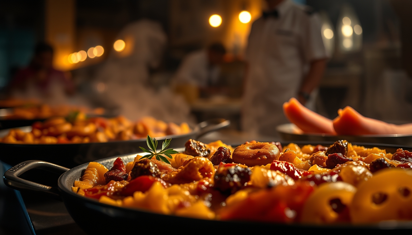 paella valencian style in editorial style