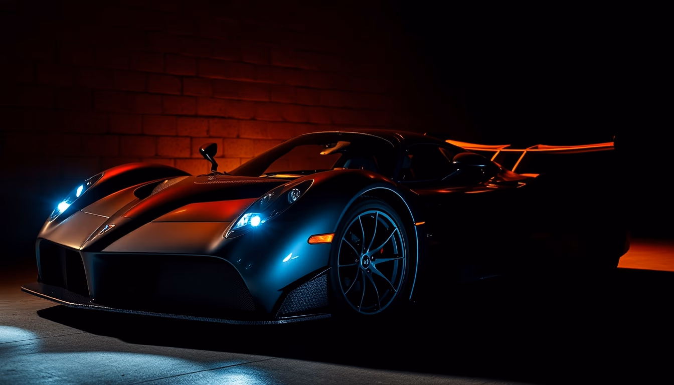 pagani huayra bc in editorial style