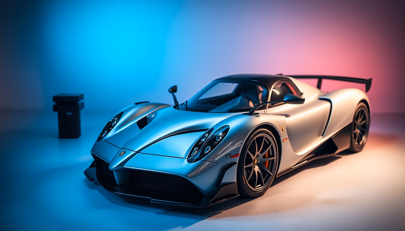 pagani huayra bc in editorial style