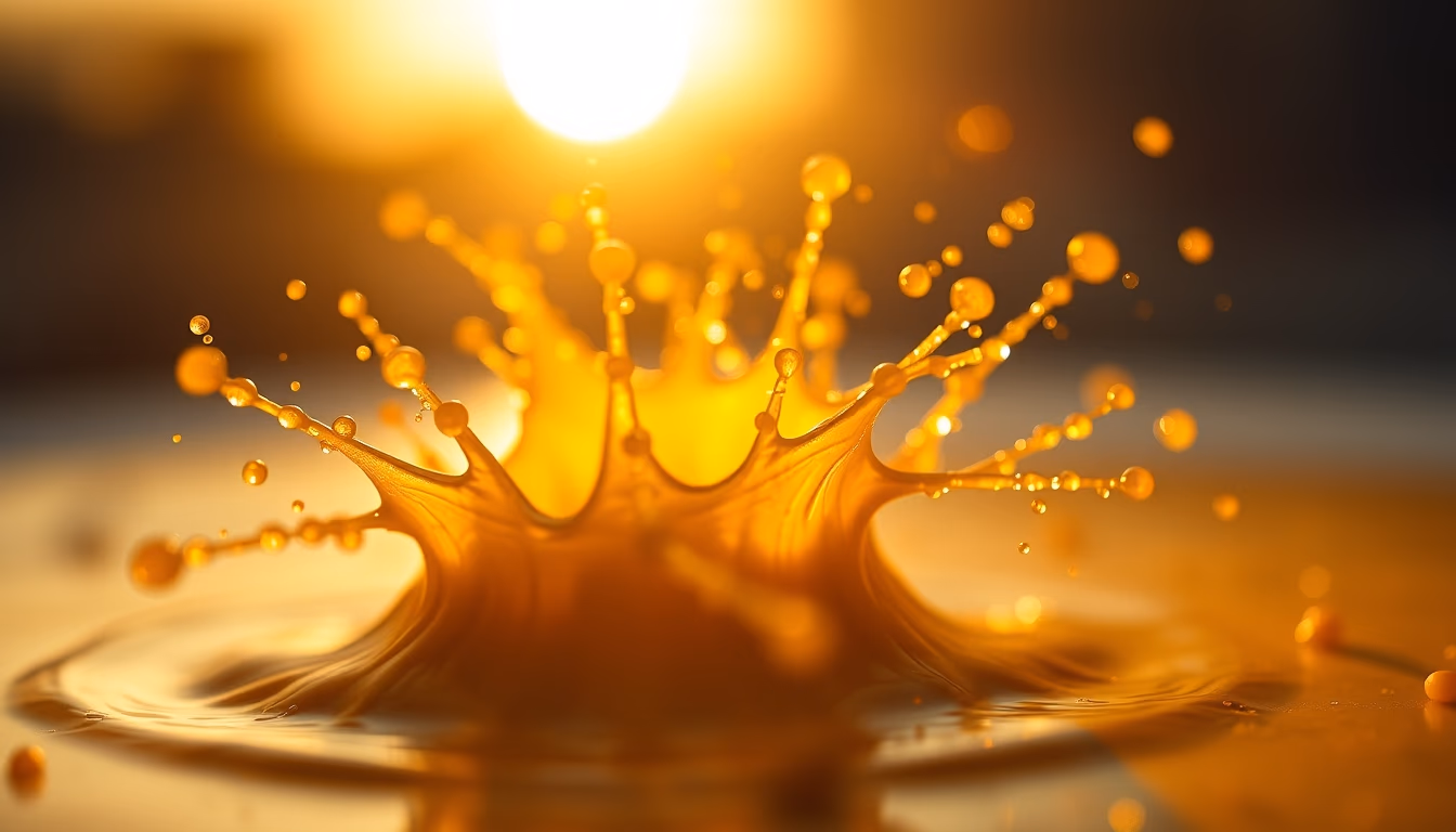 paint splash macro in editorial style