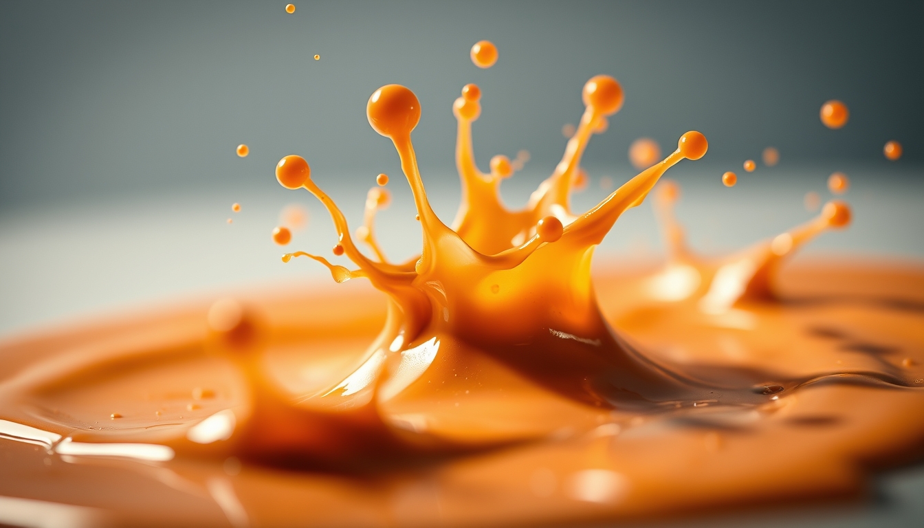 paint splash macro in editorial style