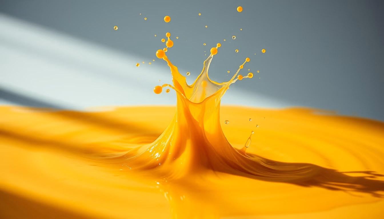 paint splash water in editorial style