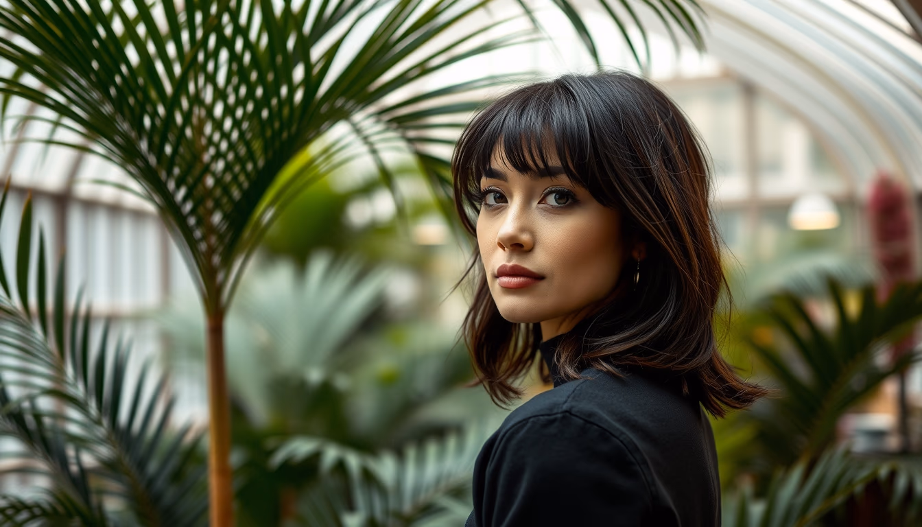 palm house botanical kew in editorial style