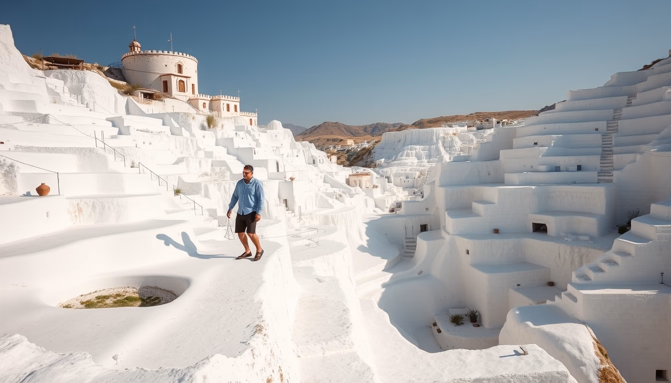 pamukkale terraces turkey in editorial style