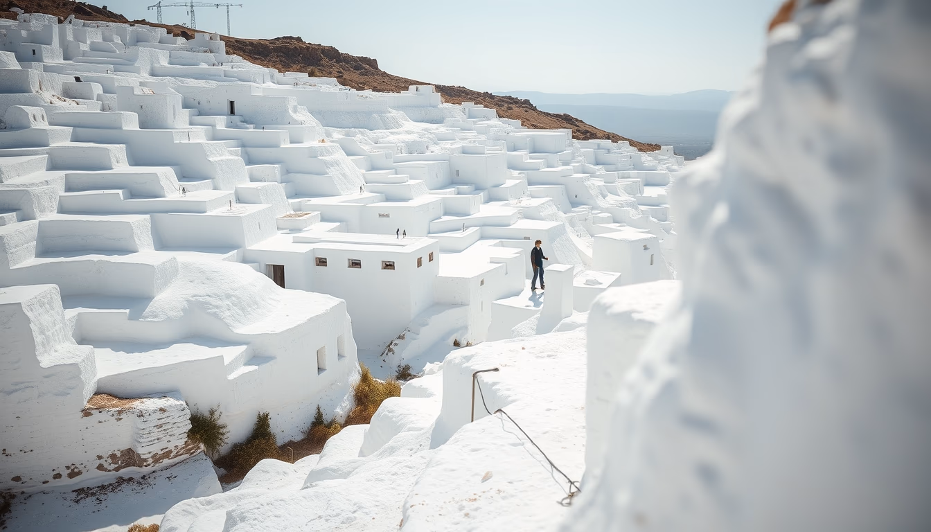pamukkale terraces turkey in editorial style