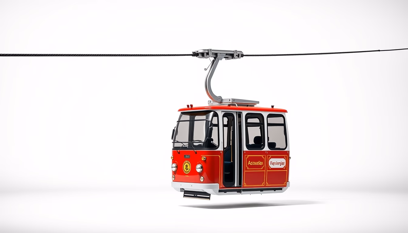 pao de acucar cable car in editorial style