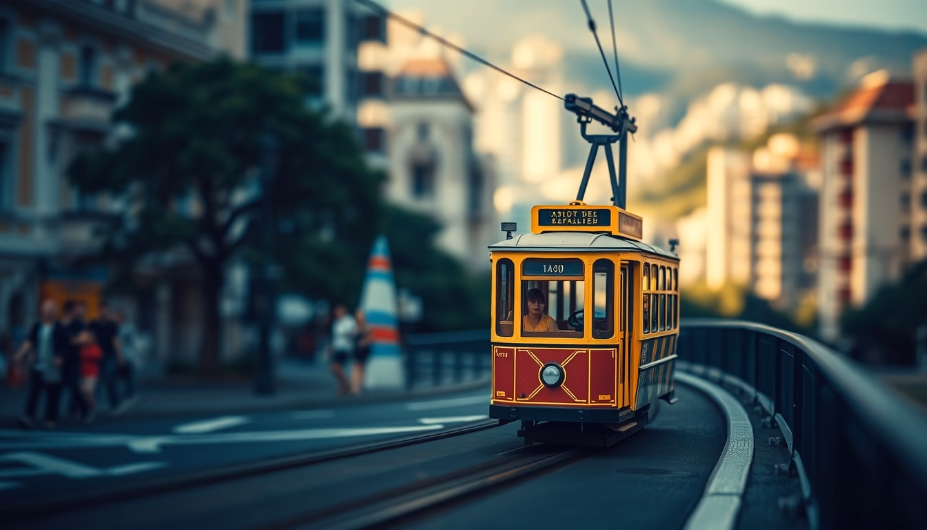 pao de acucar cable car in editorial style
