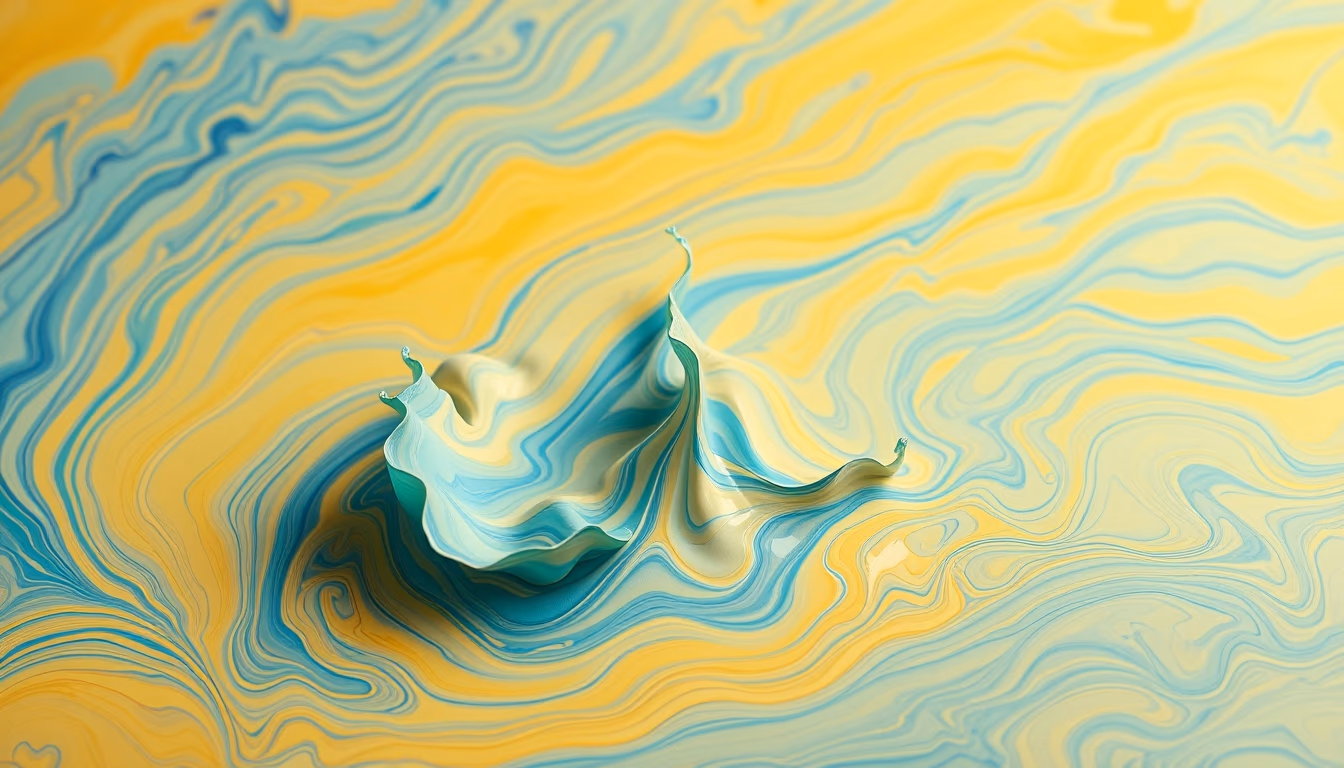 paper marbling water in editorial style