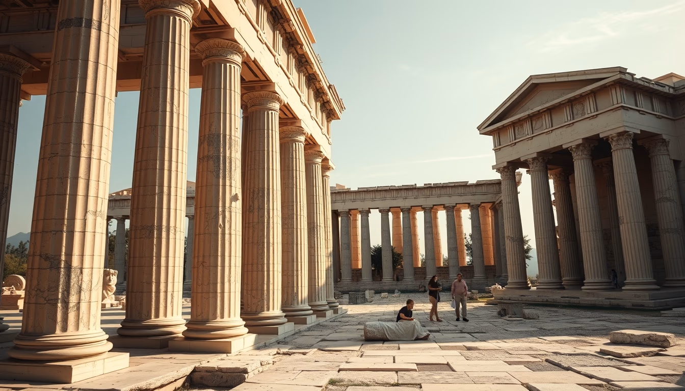 parthenon marbles in editorial style