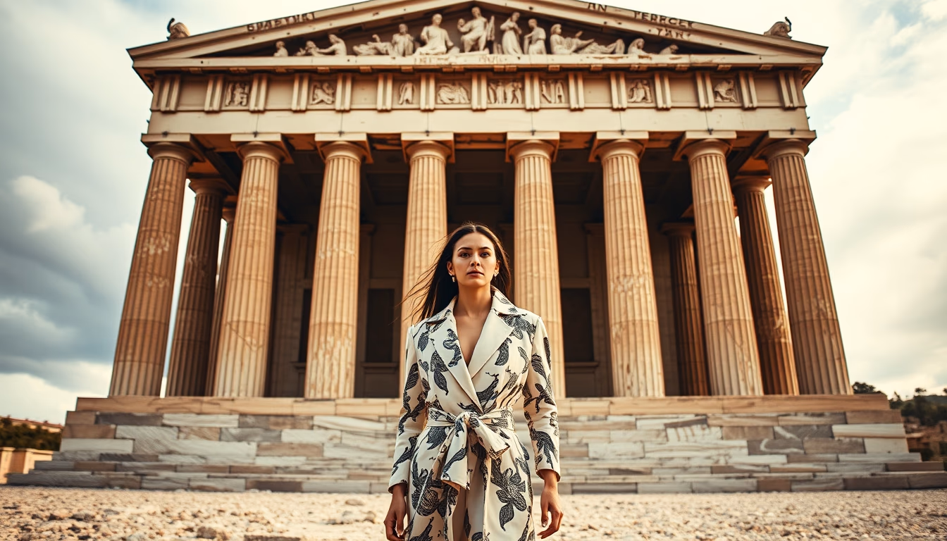 parthenon marbles in editorial style