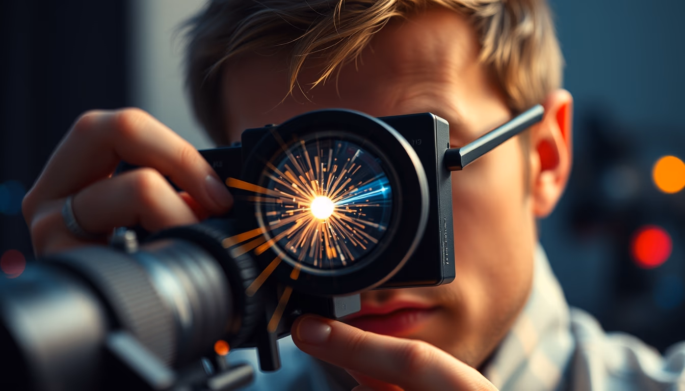 particle physics detector in editorial style