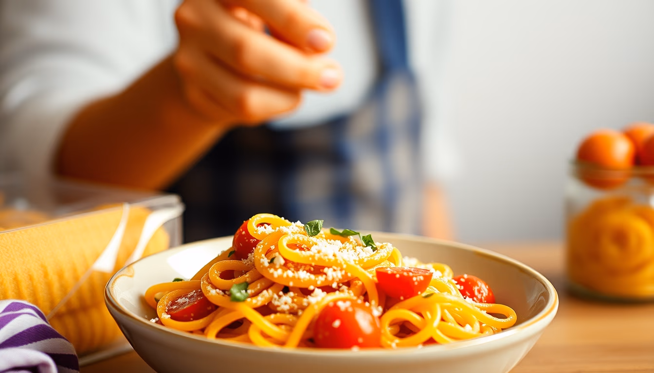 pasta fresh handmade in editorial style