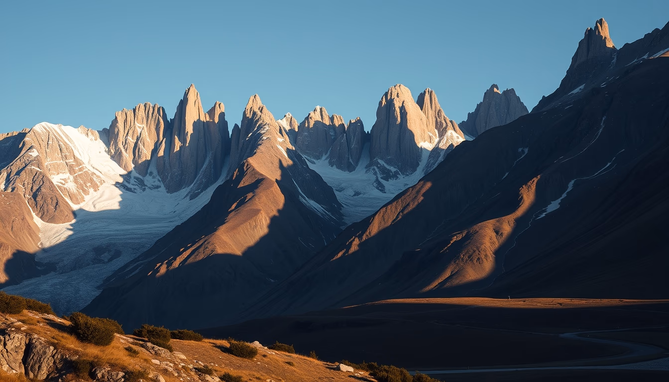 patagonia torres del paine in editorial style