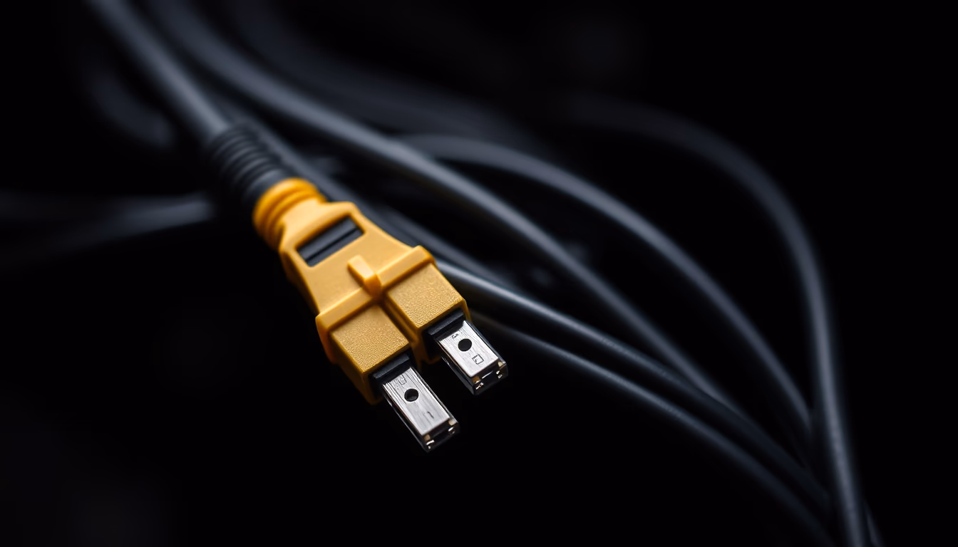 patch cable bundle in editorial style