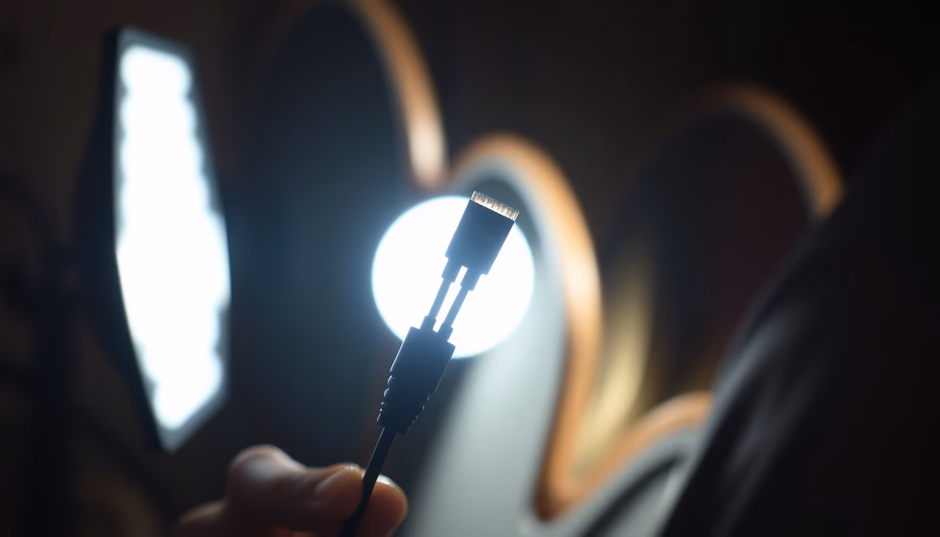 patch cable bundle in editorial style