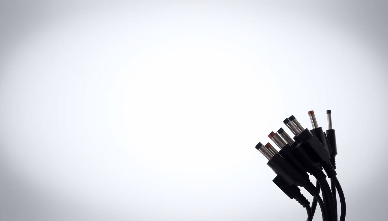 patch cable bundle in editorial style