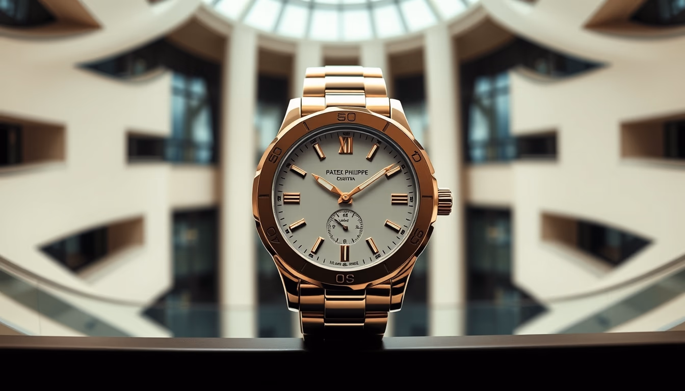 patek philippe nautilus in editorial style