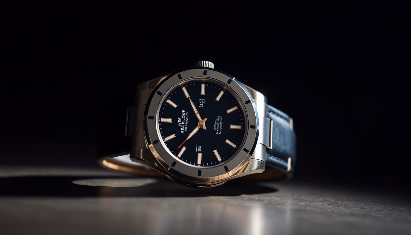 patek philippe nautilus in editorial style