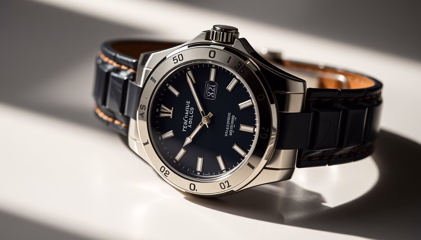 patek philippe nautilus in editorial style