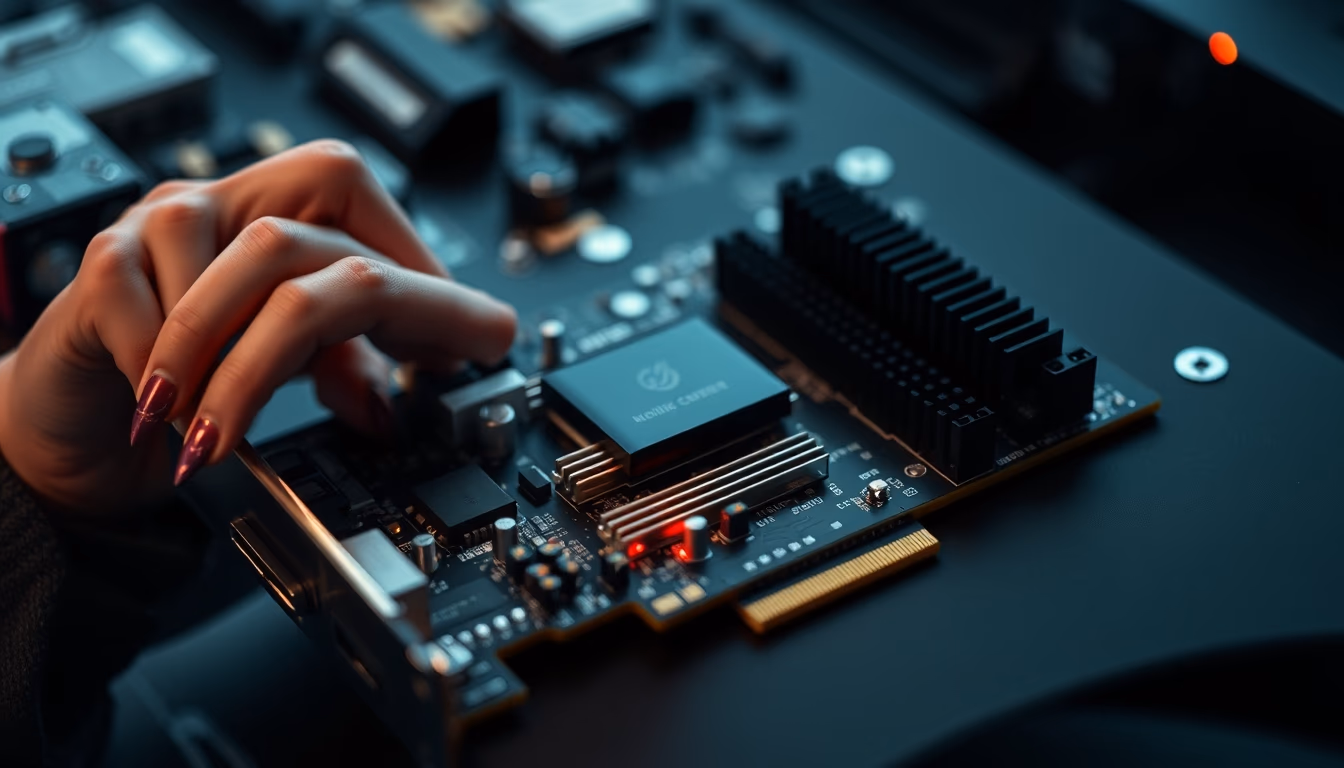 pcie expansion slot in editorial style