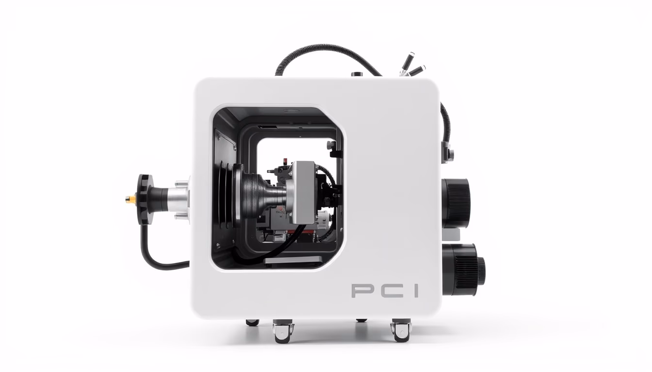 pcr machine running cycle in editorial style