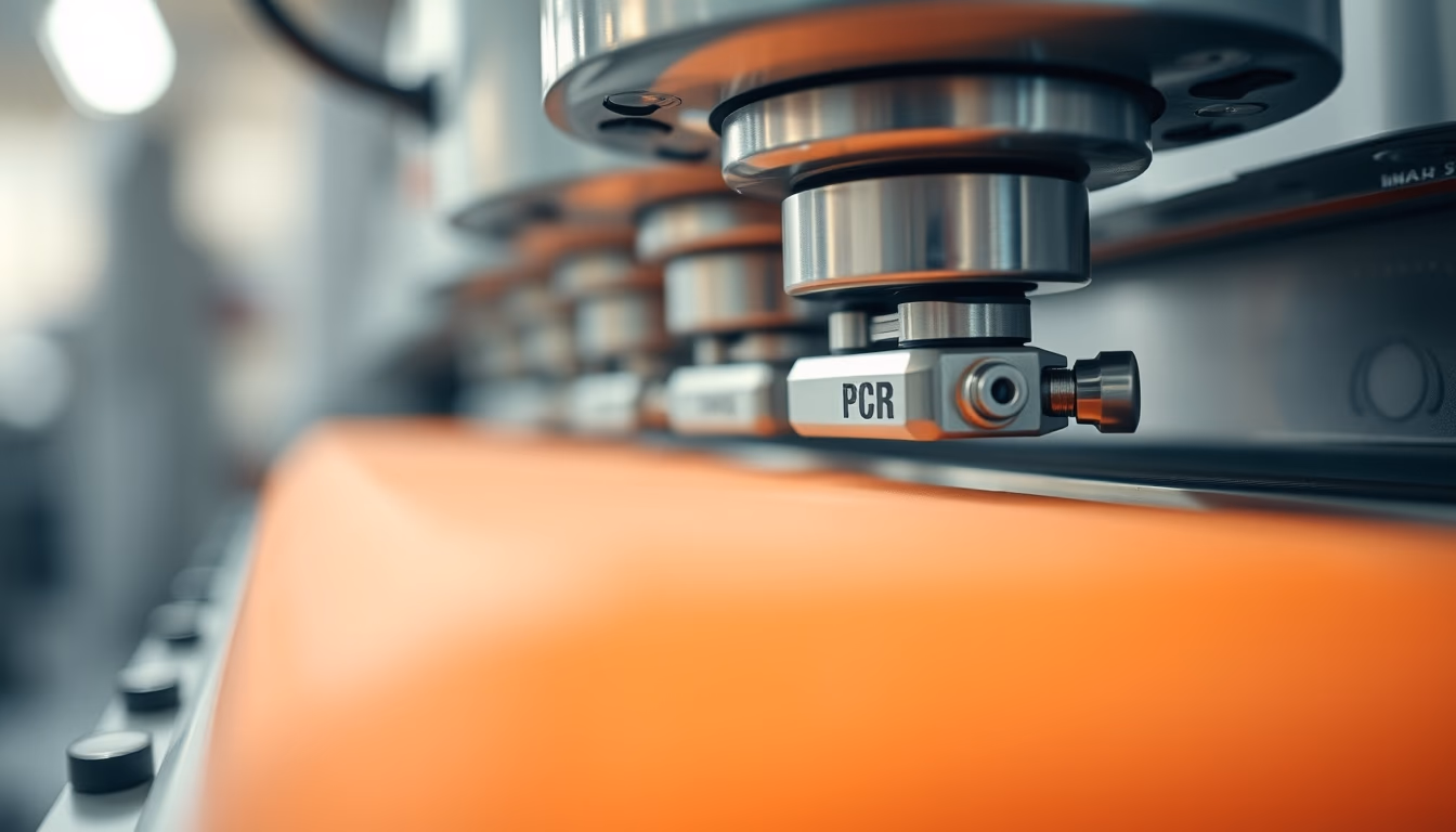 pcr machine running cycle in editorial style