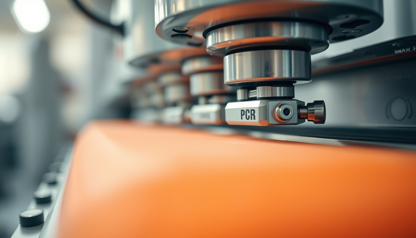 pcr machine running cycle in editorial style