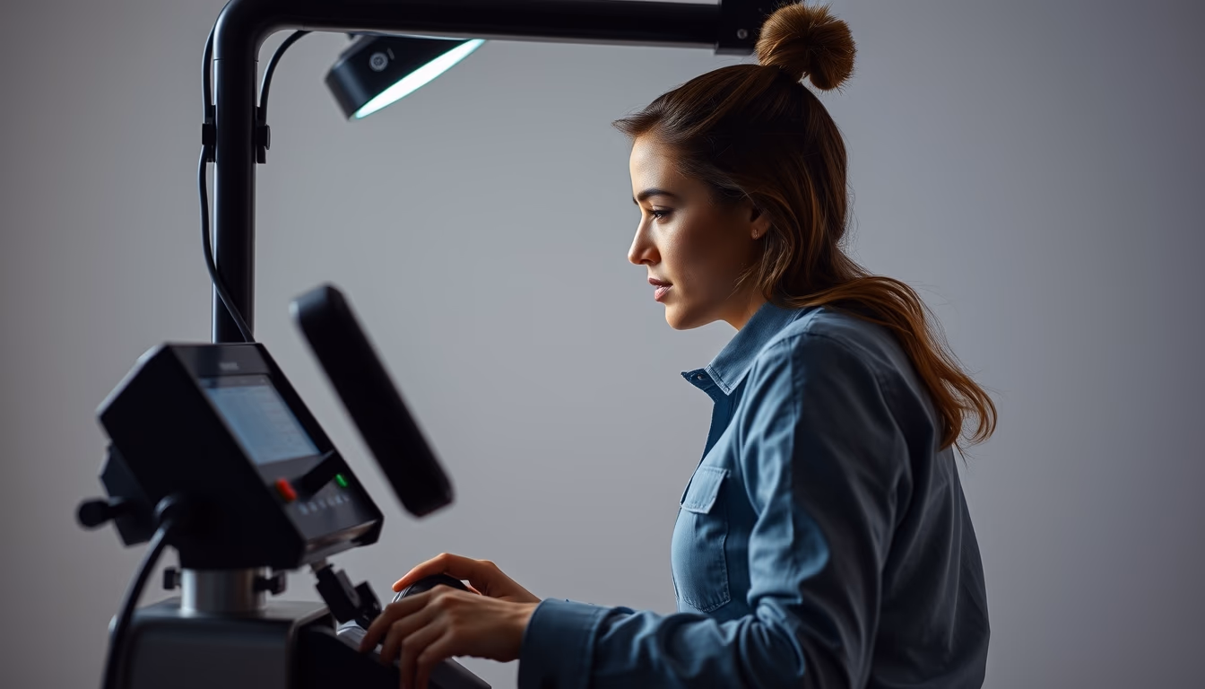 pcr machine running cycle in editorial style