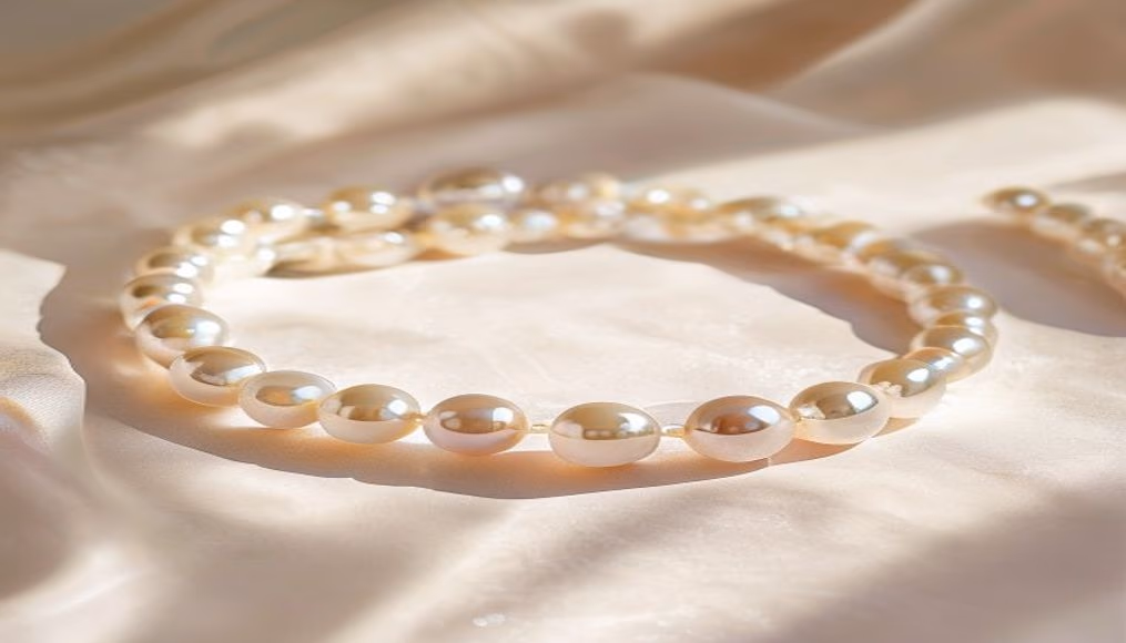 Pearl bracelet south sea em fotografia editorial de luxo