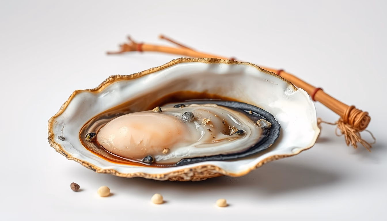 pearl oyster harvest in editorial style