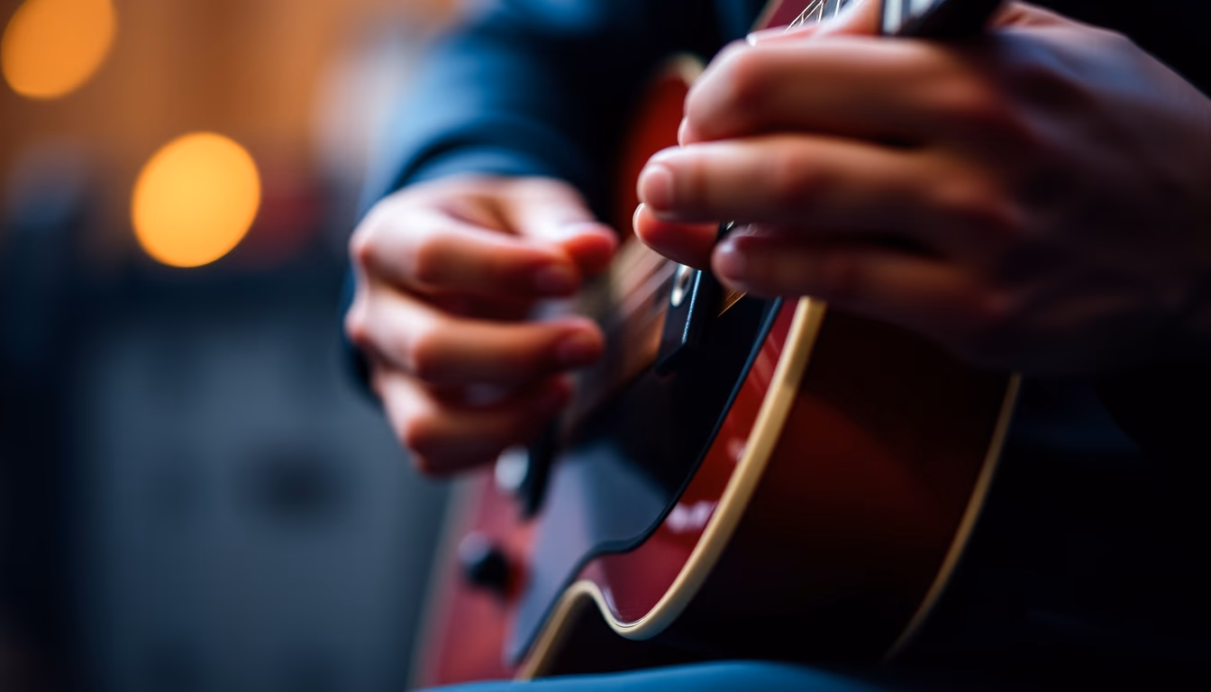 pedal steel guitar in editorial style