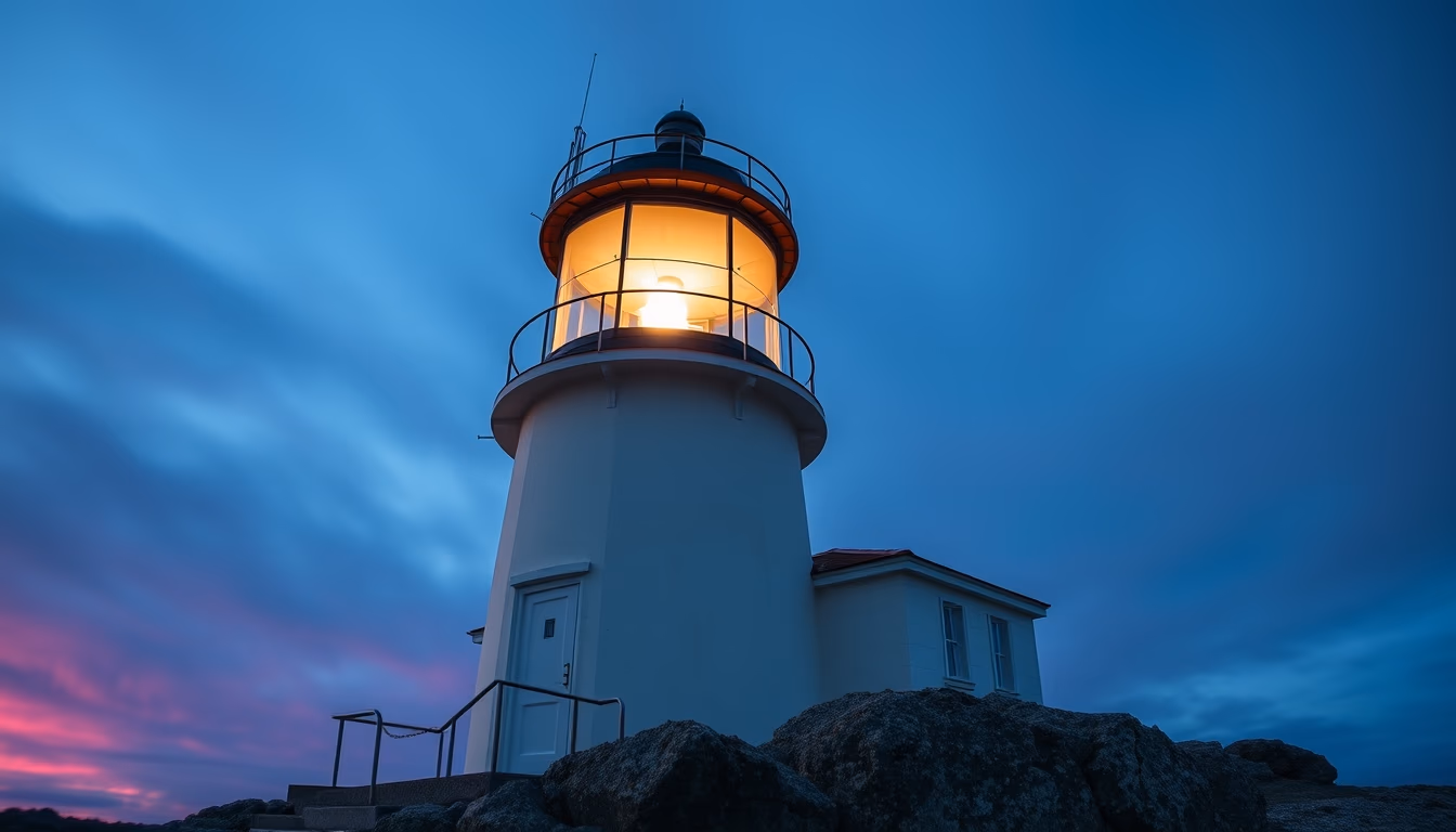 peggy cove lighthouse in editorial style